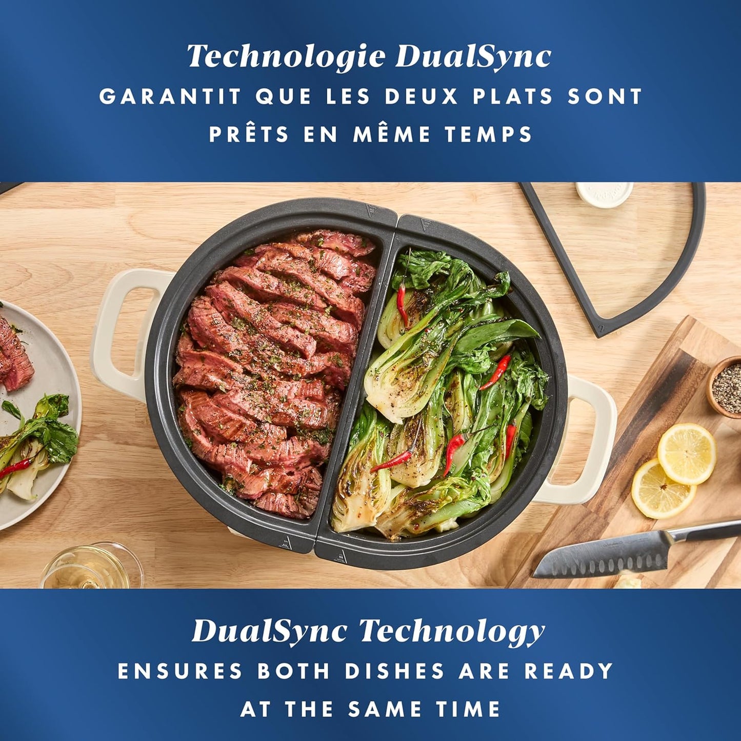 Crock-Pot MultiMeal Multicooker and Programmable Slow Cooker, With Extra 8-Qt. Cooking Pot, Oat Milk