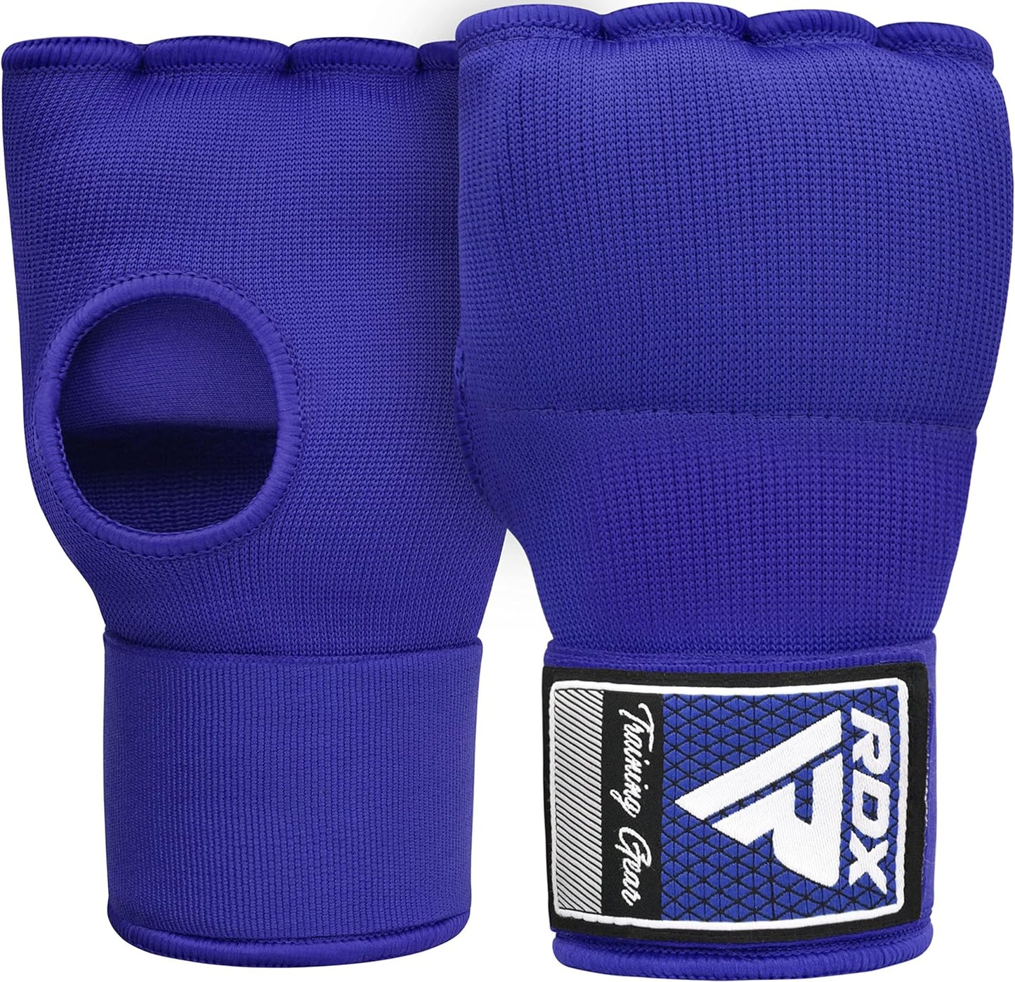 RDX Gel Boxing Hand Wraps Inner Gloves, Quick 100cm Long Wrist Straps, Elasticated, Padded Fist Hand Protection, Muay Thai MMA Martial Arts Punching Speed Bag Training Bandages, Under Mitts Handwraps