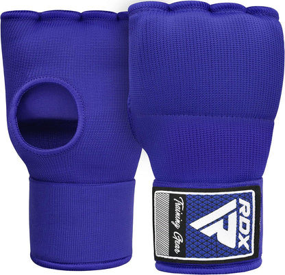 RDX Gel Boxing Hand Wraps Inner Gloves, Quick 100cm Long Wrist Straps, Elasticated, Padded Fist Hand Protection, Muay Thai MMA Martial Arts Punching Speed Bag Training Bandages, Under Mitts Handwraps
