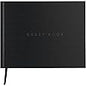 3pcs Wedding Guest Book Set, Romantic Wedding Guest Signature Book with Hard Cover Cherished Modern Script Wedding Book Blank Pages for Wedding Reception Special Events (Black)