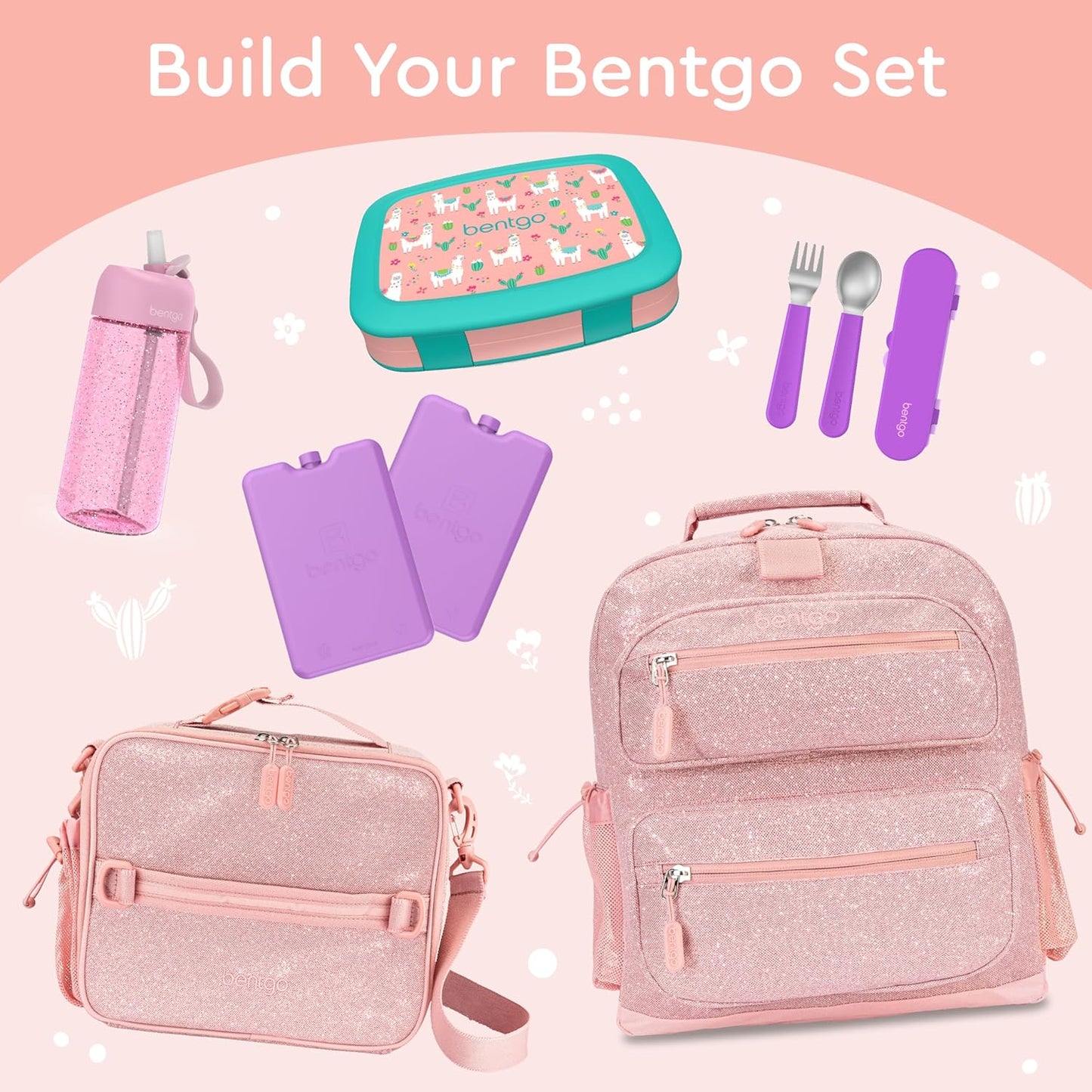 Bentgo Kids Prints (Unicorn) - Leak-Proof, 5-Compartment Bento-Style Kids Lunch Box - Ideal Portion Sizes for Ages 3 to 7 - BPA-Free and Food-Safe Materials