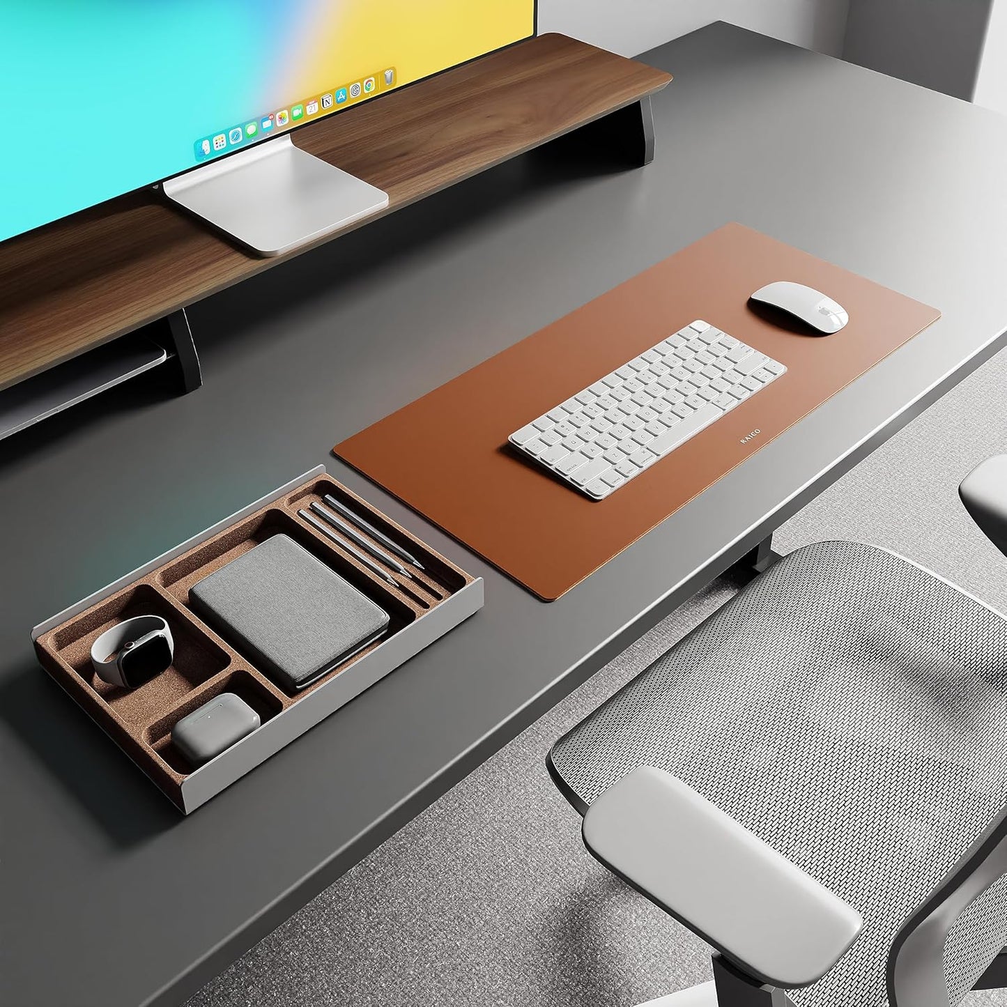 Desk Tray Organizer | Drawer Desk Organizer | Stationery Storage Tray | Aluminum Desk Organizer | Desktop Catchall Tray - PuriLite