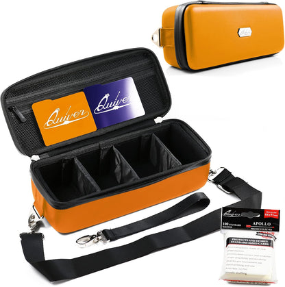 Pink Bolt Card Carrying Case - Playing Card Case Deck Box Storage, Compatible with TCG, Magic: the Gathering Commander MTG, YuGiOh & other Trading Cards (+ 100 Apollo Sleeves)