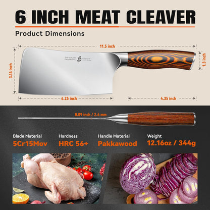 TUO Boning Knife - Razor Sharp Fillet Knife - High Carbon German Stainless Steel Kitchen Cutlery - Pakkawood Handle - Luxurious Gift Box Included - 7 inch - Fiery Phoenix Series