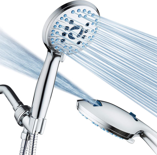Purilite Select 8-Setting Handheld Shower Head – High Pressure, Self-Cleaning, Total Shower Hygiene System