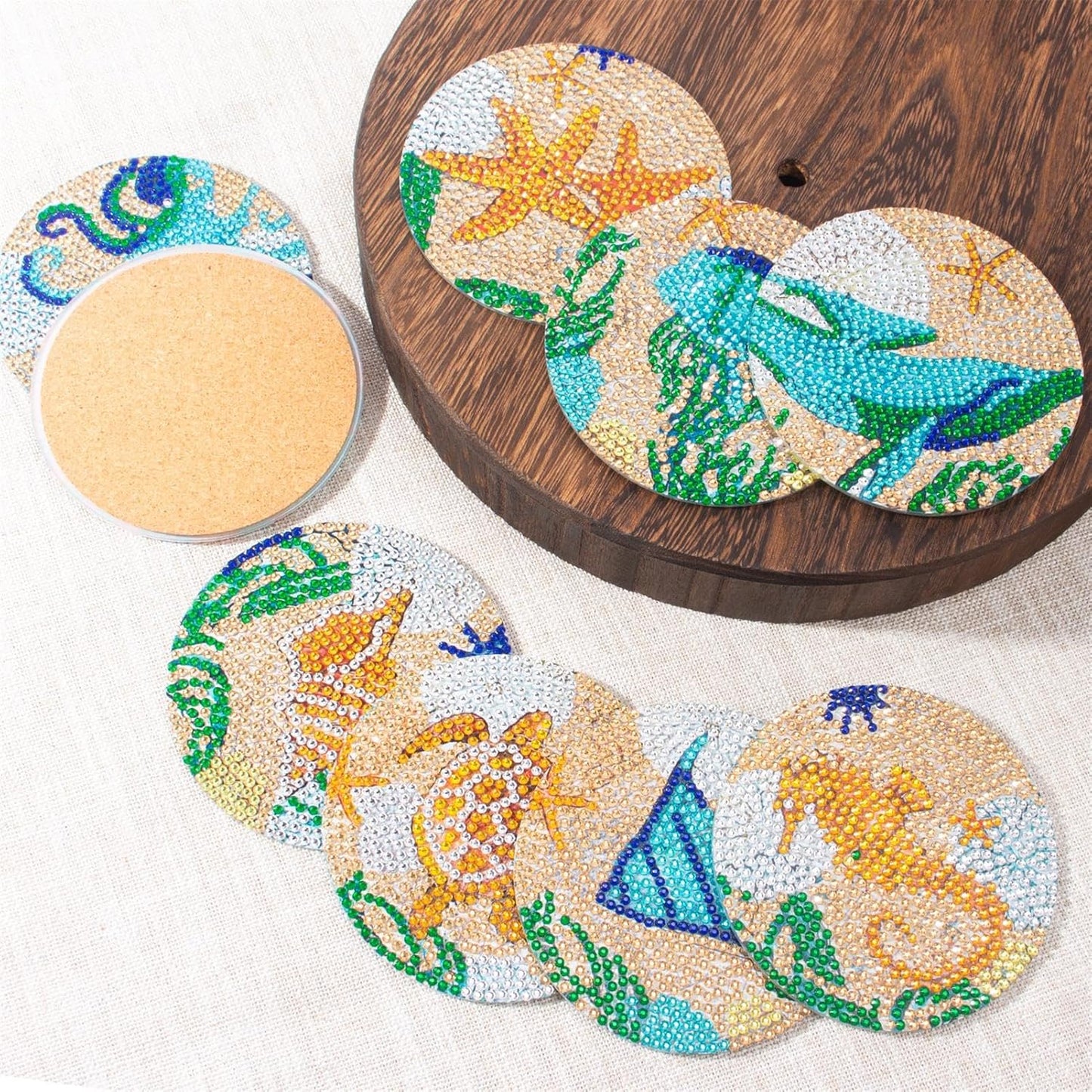 Purilite Select Cat Diamond Art Coasters Kit