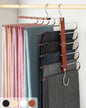 MORALVE Pants Hangers Space Saving – 2 Pack European Beechwood Hanger for Jeans, Scarves, Leggings – Closet Organizer and Space Saver Pant Rack, Leggings Hanger, and Scarf Holder with 360° Swivel Hook
