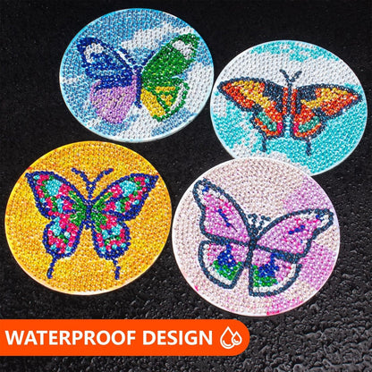Purilite Select Cat Diamond Art Coasters Kit
