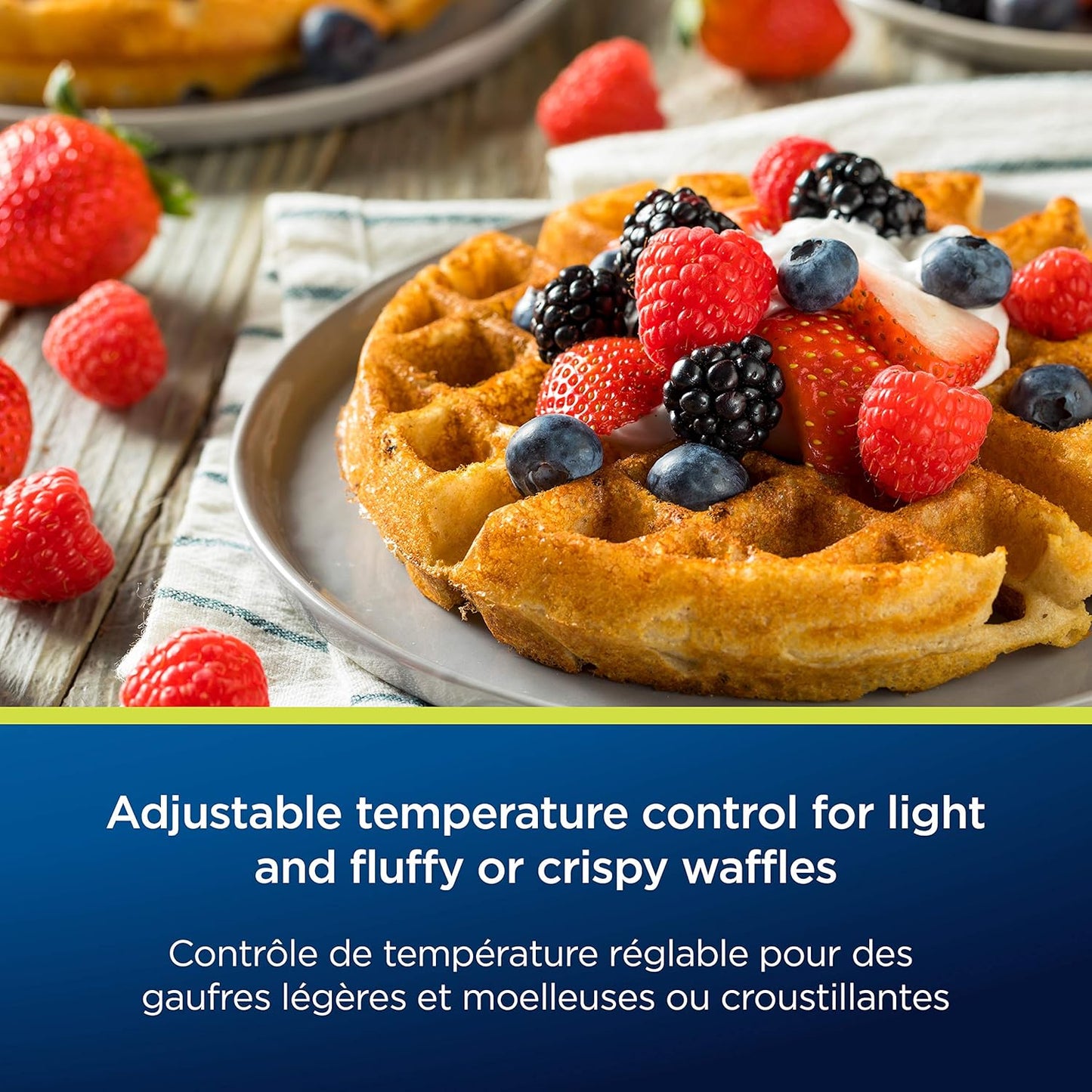 Oster Belgian Waffle Maker, 8", Stainless Steel