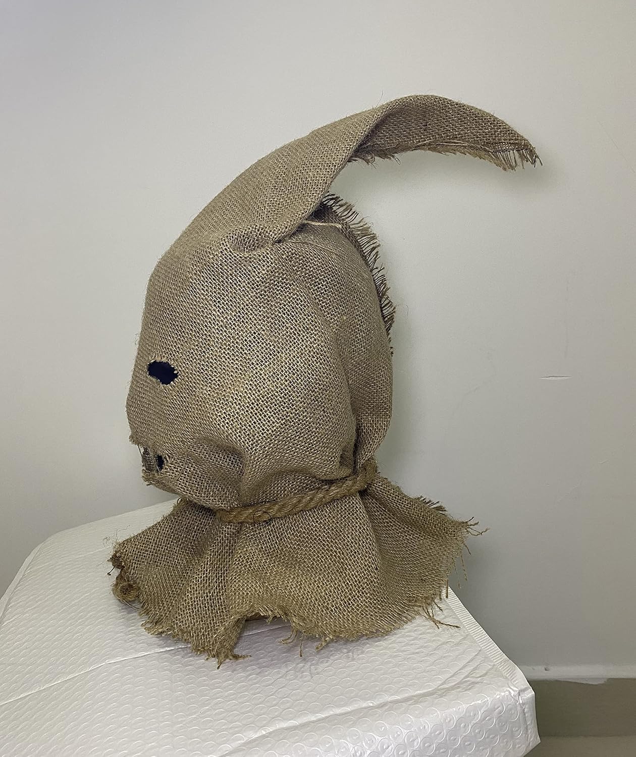 Halloween Horror Mask With Straw Hair Creepy Scary Burlap Sack Mask Cosplay Party Costume Headgear Adult