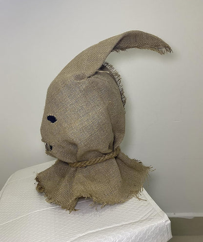 Halloween Horror Mask With Straw Hair Creepy Scary Burlap Sack Mask Cosplay Party Costume Headgear Adult