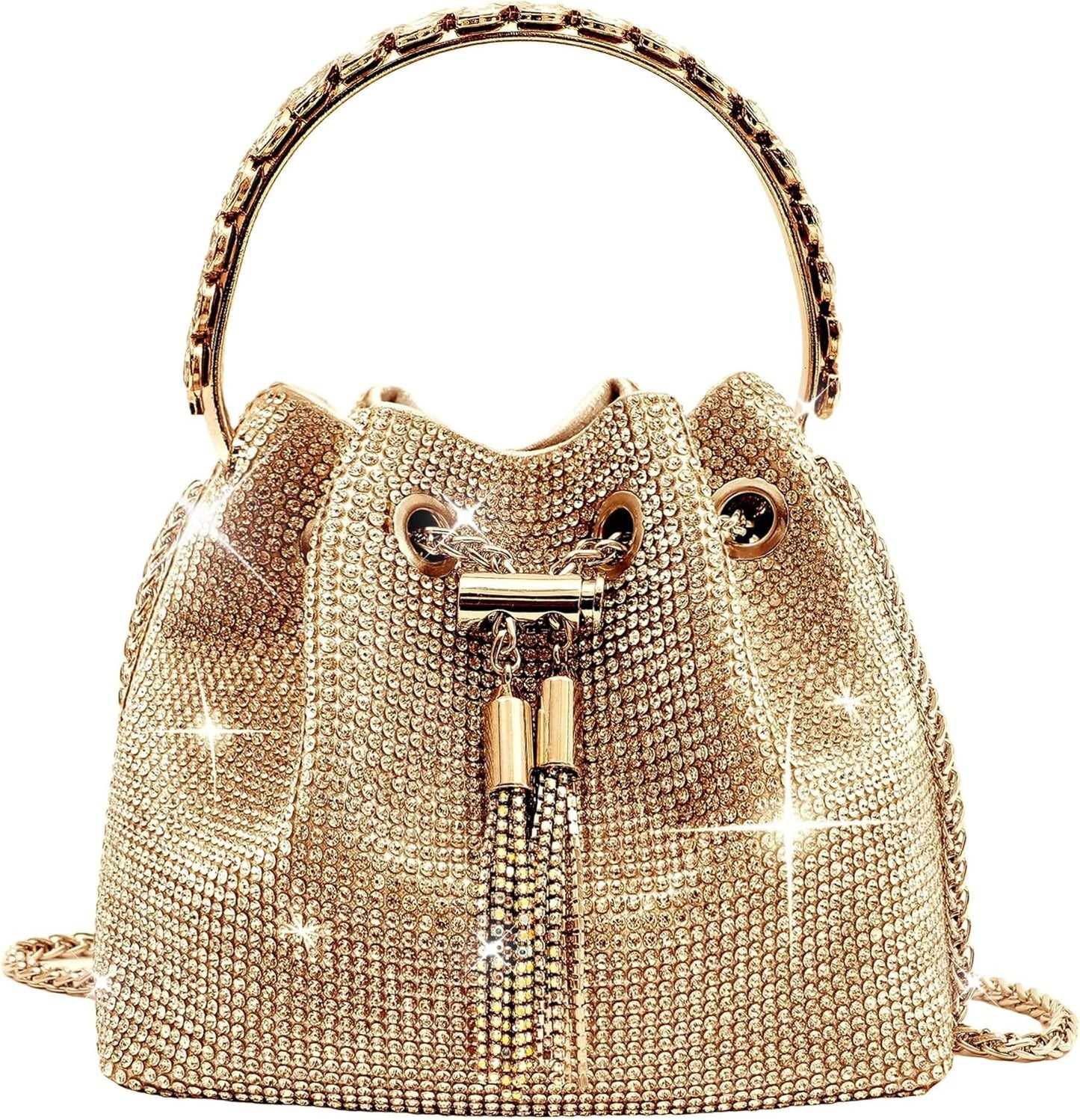 Rhinestone Purse for Women Sparkly Rhinestone Bag Evening Bag Silver Clutch Purses Bling Crossbody Bags for Women