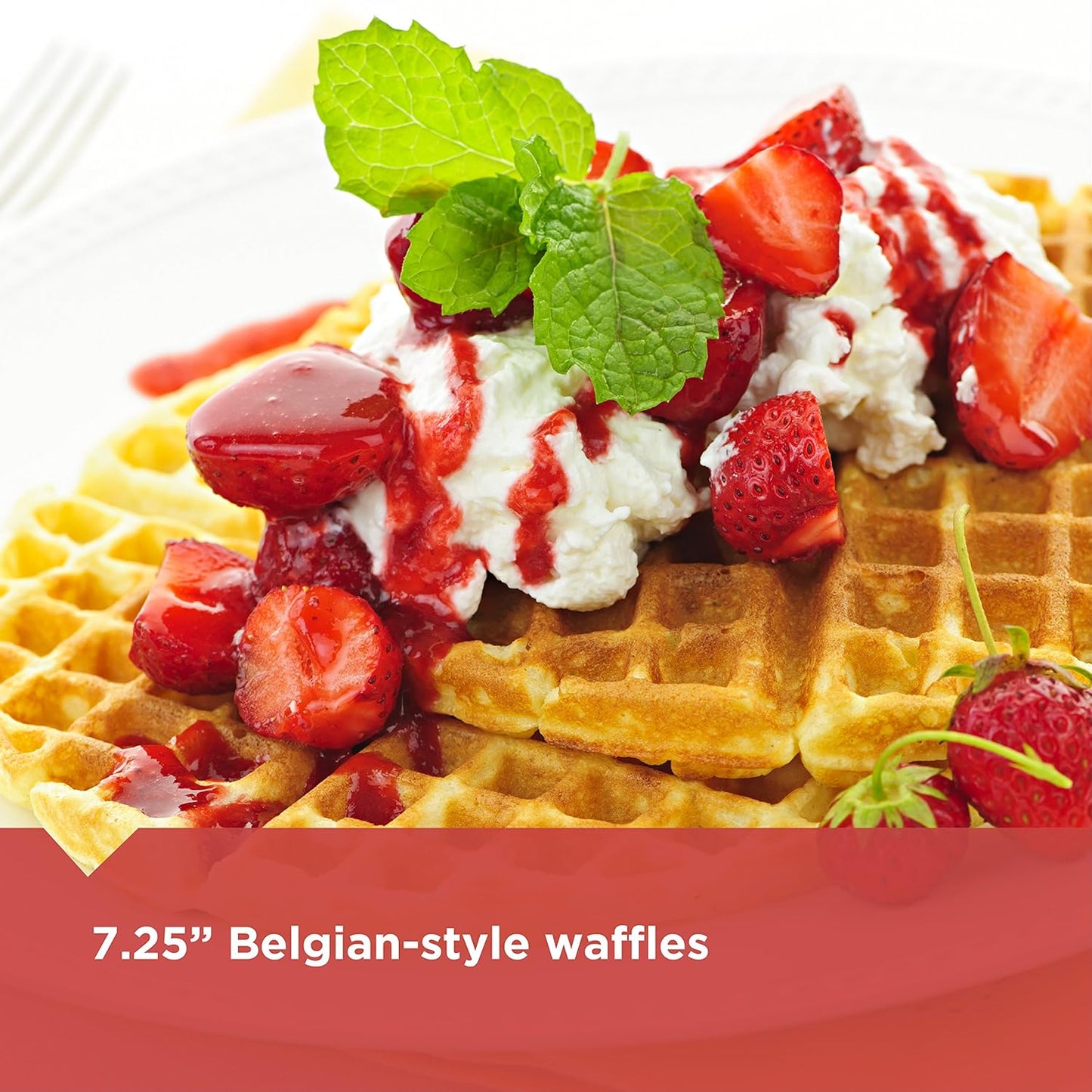 BLACK+DECKER WMB500 Belgian Waffle Maker, Stainless Steel