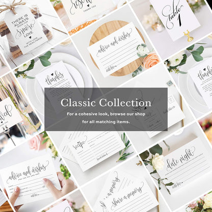 Bliss Collections Thank You Cards - Cards for Weddings, Receptions, Bridal Showers, Baby Showers, Graduations, Special (Rustic Greenery - 25 pieces)