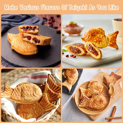 FineMade Mini Waffle Maker Machine, Small Waffle Bites Maker for Kids, Makes 8 x 2” Tiny Waffle Bites, Ideal for Breakfast, Snacks, Desserts and More