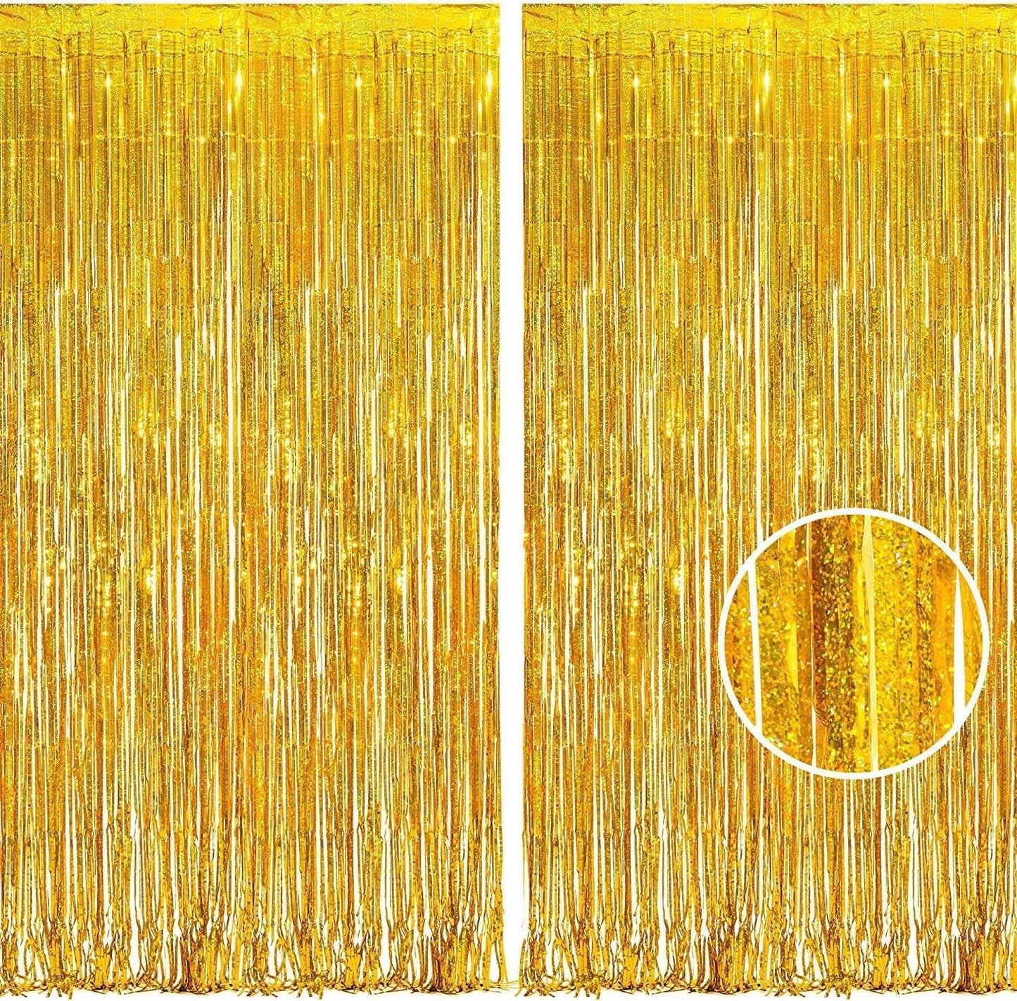 BRAVESHINE Pink Glitter Tinsel Foil Fringe Curtain - 2 Pcs 3.2x8.2 ft Metallic Party Supplies Photo Backdrop for Girl Princess Birthday Unicorn Bachelorette Butterfly Bridal Shower Party Decorations