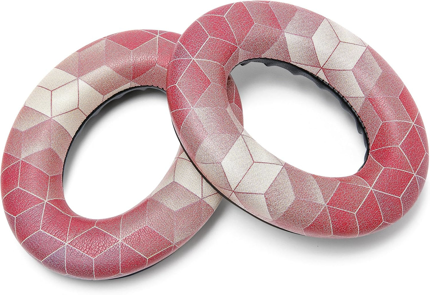 WC Wicked Cushions Upgraded Replacement Ear Pads for Bose QC35 & QC35ii (QuietComfort 35) Headphones & More - Softer Leather, Luxurious Memory Foam, Added Thickness, Extra Durability | Hex Red