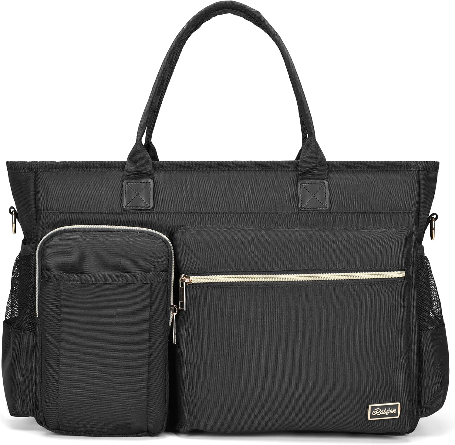 Laptop Tote Bag, Middle Size Computer Messenger Teacher Bag with 15.6'' Padded Laptop Sleeve - PuriLite