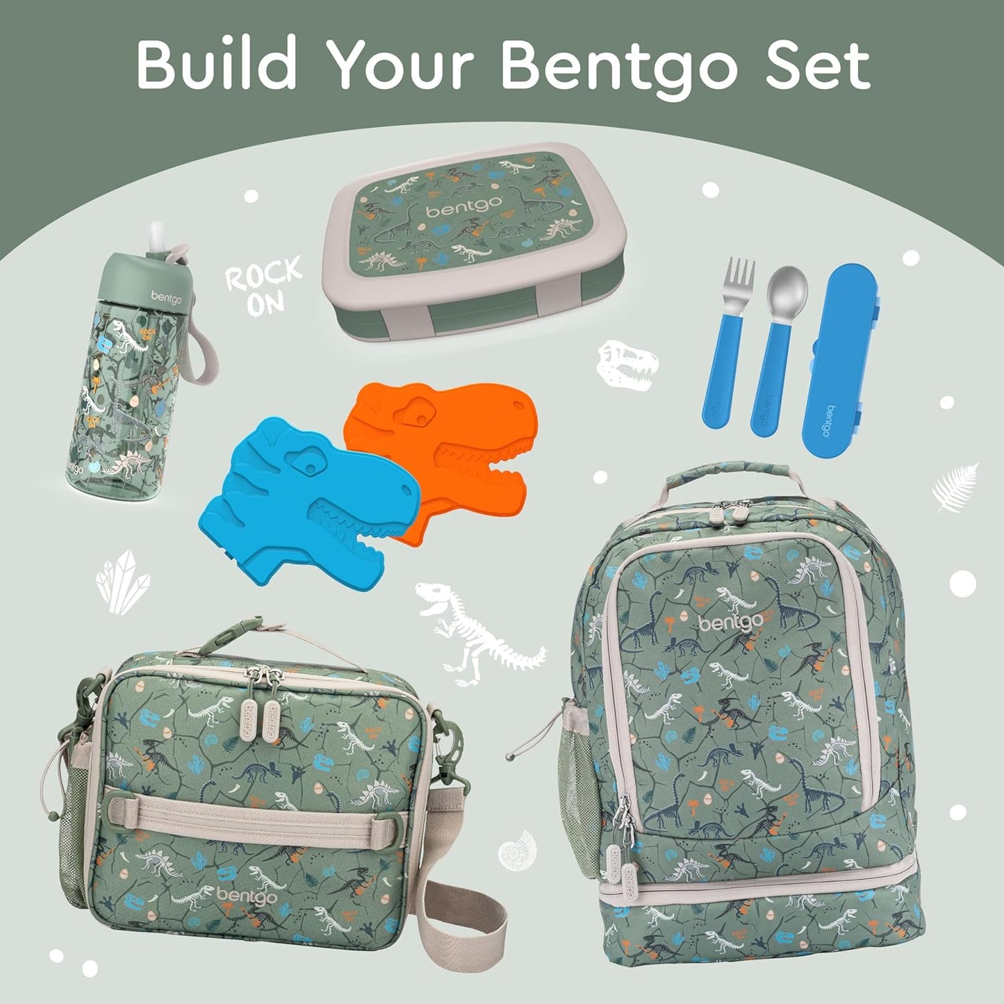 Bentgo Kids Prints (Unicorn) - Leak-Proof, 5-Compartment Bento-Style Kids Lunch Box - Ideal Portion Sizes for Ages 3 to 7 - BPA-Free and Food-Safe Materials