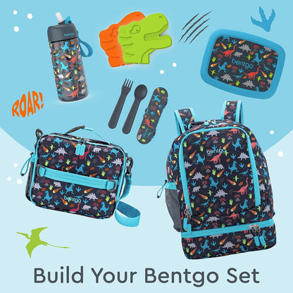 Bentgo Kids Prints 2-in-1 Backpack & Insulated Lunch Bag (Dinosaur)