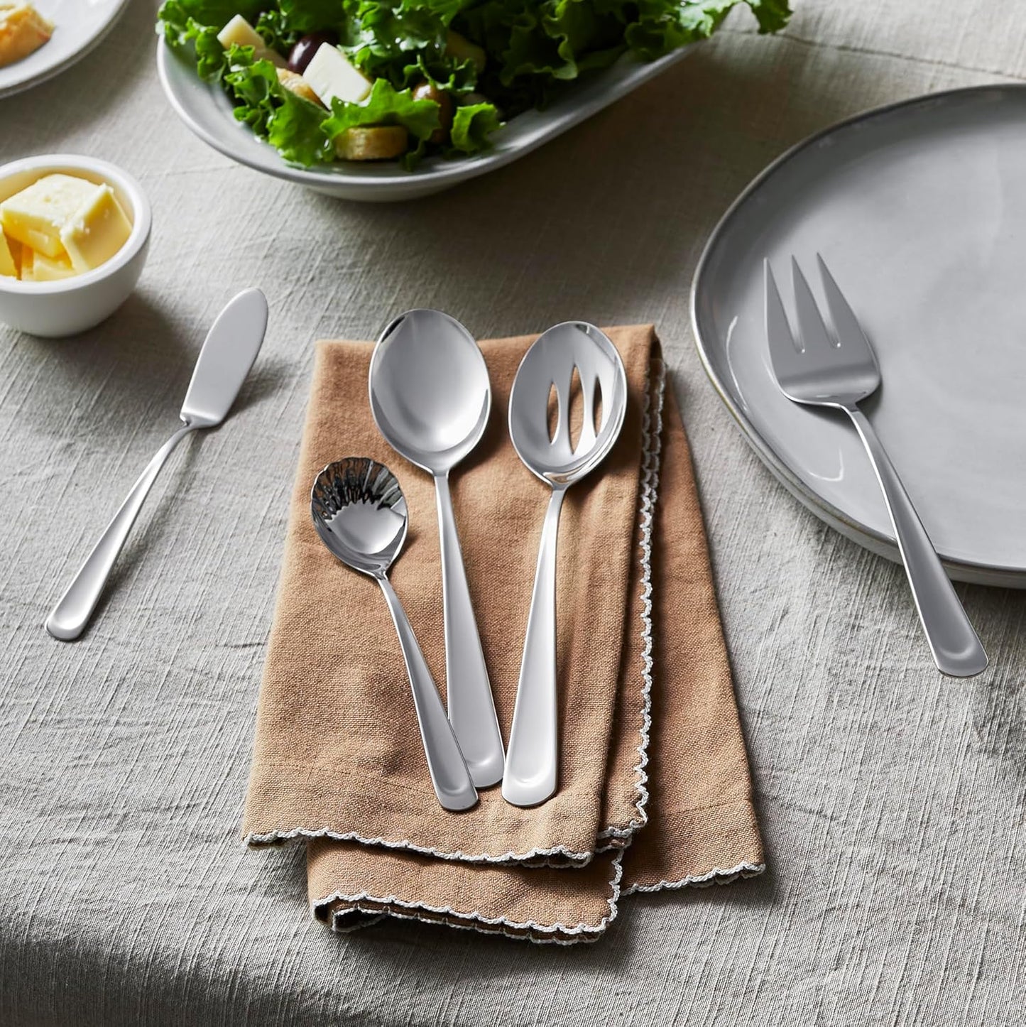 Zwilling J.A. Henckels Flatware Set, Silver Silvano 45pc Set, Regular