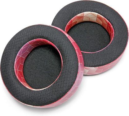 WC Freeze Virtuoso - Hybrid Fabric Cooling Gel Replacement Earpads for Corsair Virtuoso Gaming Headset, Made by Wicked Cushions, Improved Durability, Thickness and Sound Isolation |90s Black