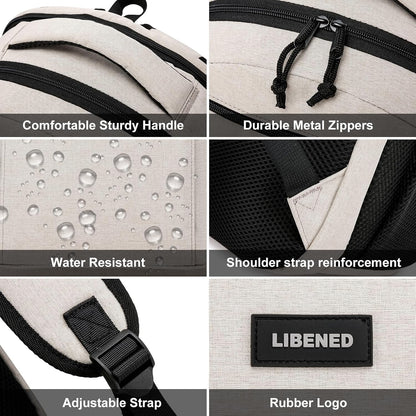 School backpack for Teen Boys, Backpack for Men,15.6 inch Laptop Backpack with USB Charging Port, Large Computer Bookbag with Compartments, Ergonomic Straps, Black