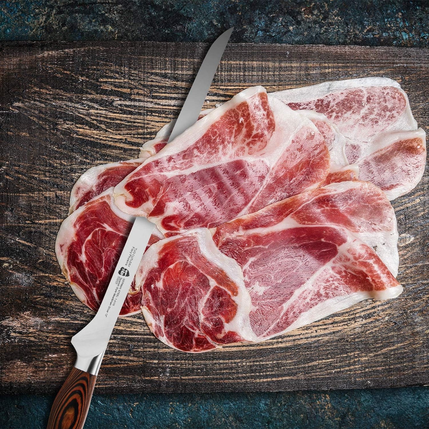 TUO Boning Knife - Razor Sharp Fillet Knife - High Carbon German Stainless Steel Kitchen Cutlery - Pakkawood Handle - Luxurious Gift Box Included - 7 inch - Fiery Phoenix Series