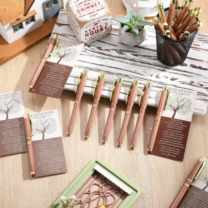 Sayglossy 60 Set Family Reunion Favors Gift Include 5 Styles Ballpoint Pens with Remembering Our Roots Gift Cards and Ties for Gathering Reunion Theme Party Decorations