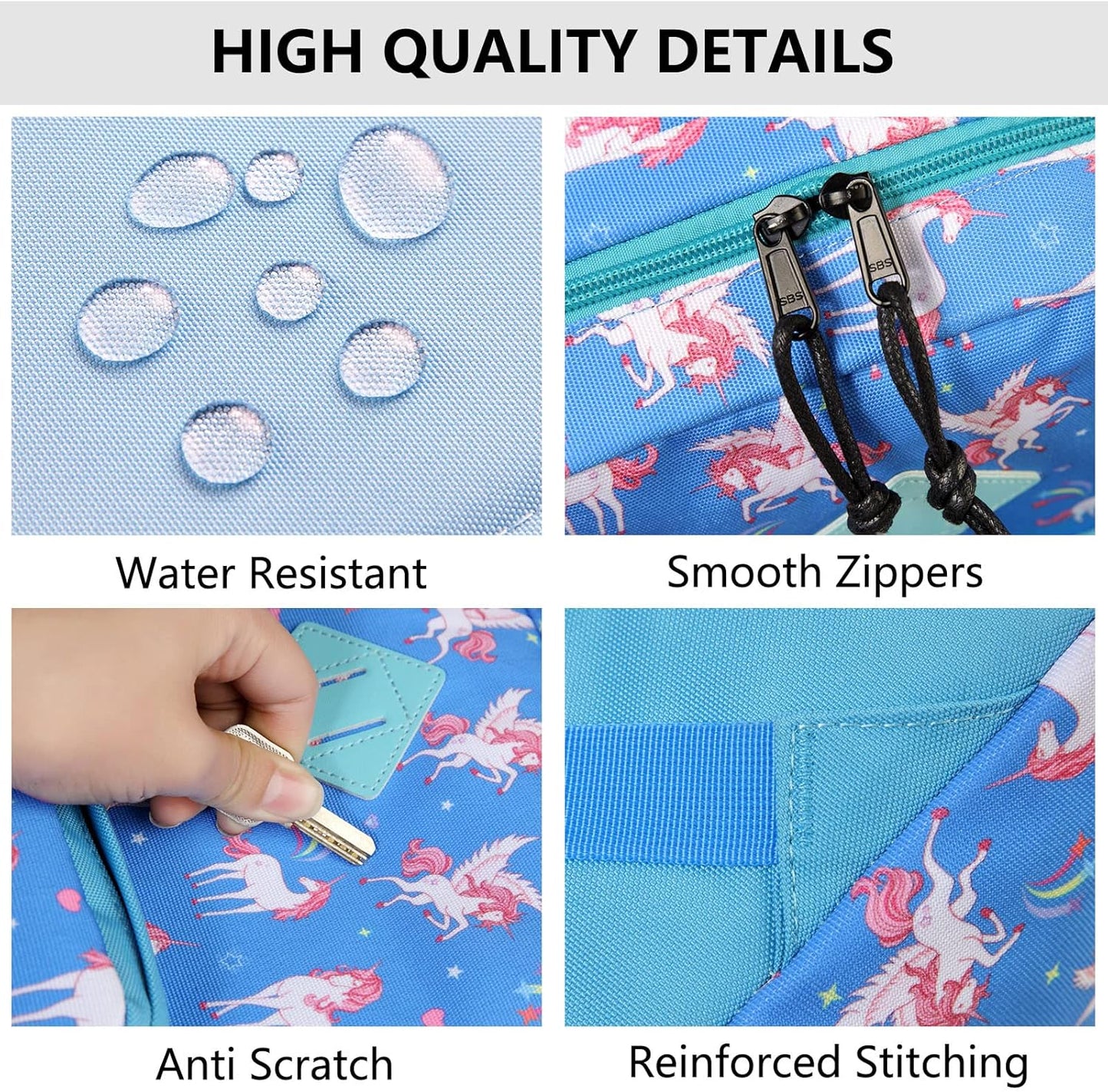 School Backpack for Kids,Lightweight Water Resistant Work Travel Backpack for Women Men Teens VONXURY