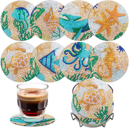 Purilite Select Cat Diamond Art Coasters Kit