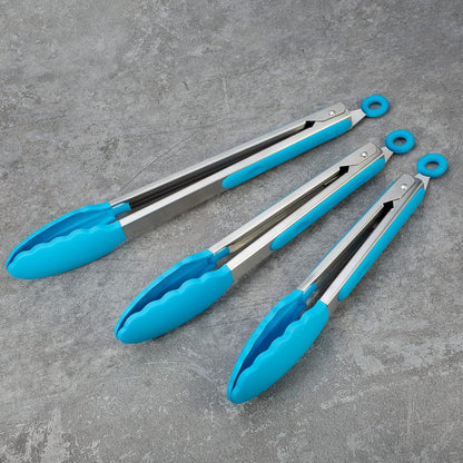 Purilite Select Silicone &amp; Stainless Steel Kitchen Tongs