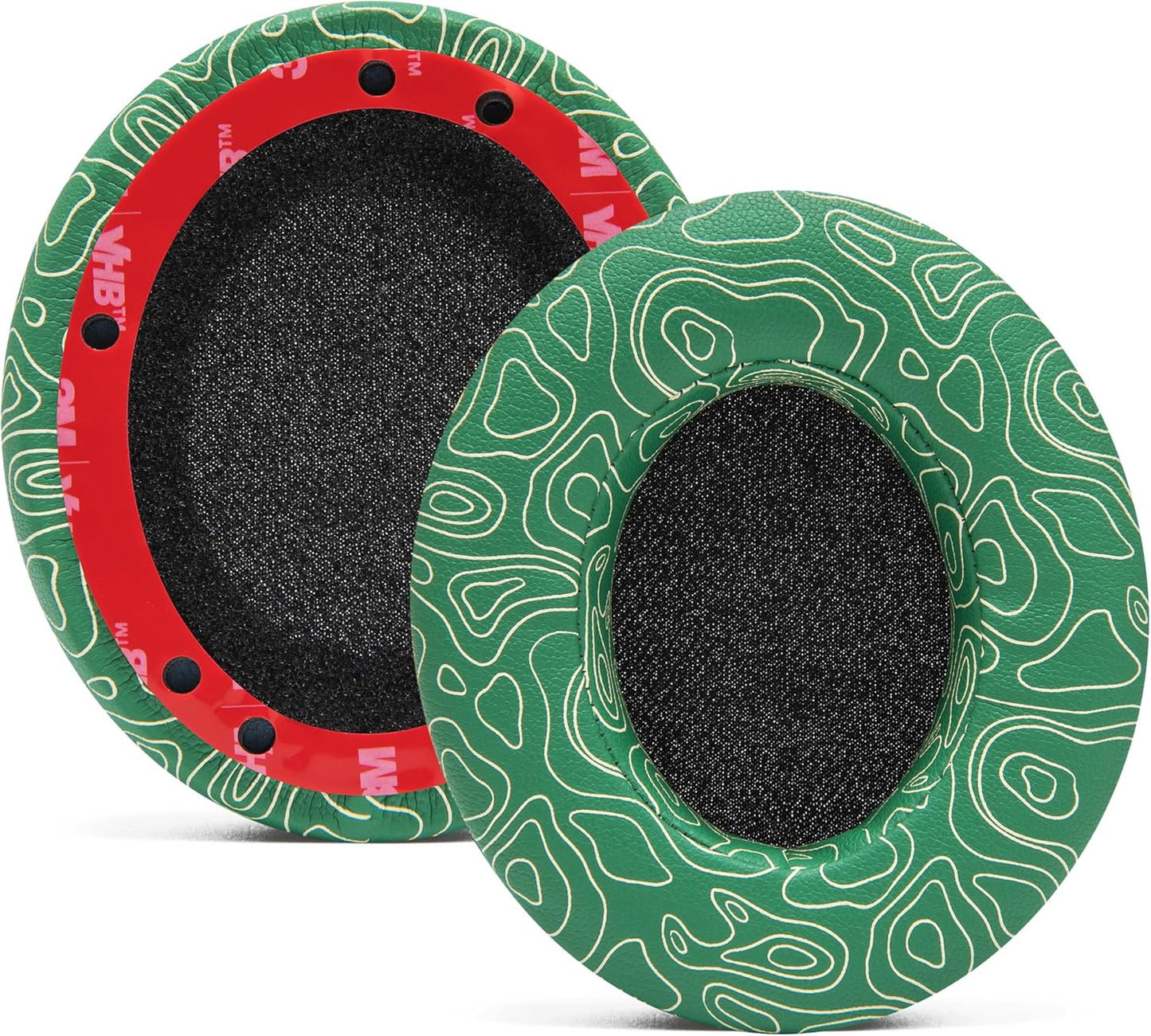 WC Wicked Cushions Replacement Ear Pads for Beats Studio 2 & 3 (B0501, B0500) Wired & Wireless | Does NOT Fit Beats Solo | Softer PU Leather, Enhanced Foam & Stronger Adhesive | Emerald Tide