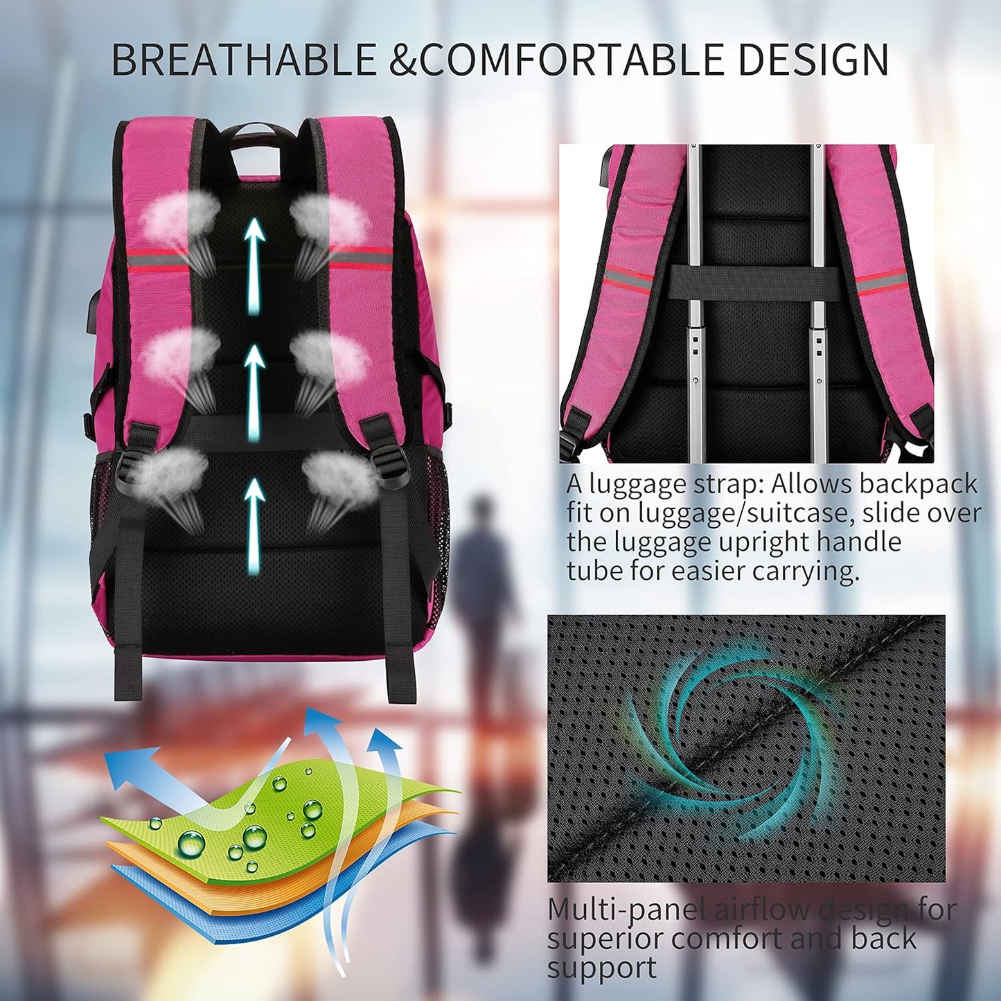 Laptop Backpack Travel Computer Backpack College Bookbag School Backpack