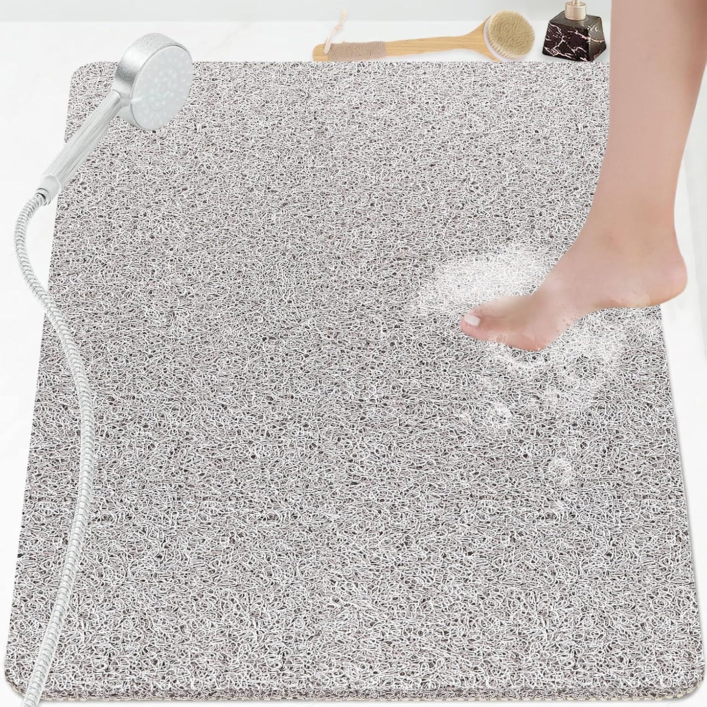 Loofah Mats for Shower, Non Slip | Quick Drying | Soft on Your Feet | Soft Textured Shower Mat Bath Mat Bathtub Mat Massage Mat Loofah Mat for Bathroom,Shower Tub or Wet Areas