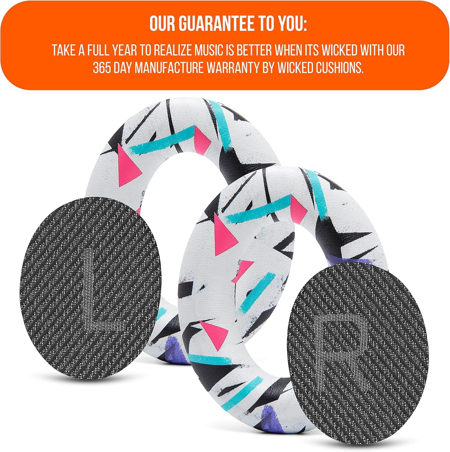 WC Wicked Cushions Upgraded Replacement Ear Pads for Bose QC35 & QC35ii (QuietComfort 35) Headphones & More - Softer Leather, Luxurious Memory Foam, Added Thickness, Extra Durability | Midnight Blue
