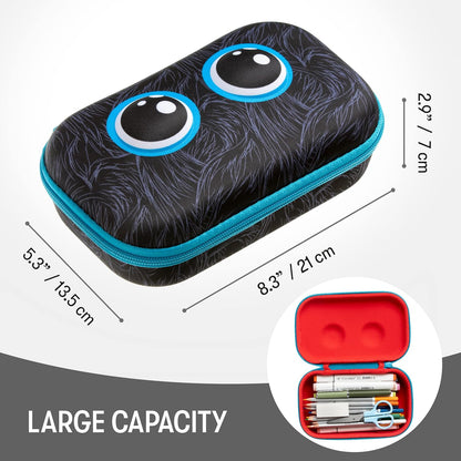 ZIPIT Beast Pencil Box for Kids | Pencil Case for School | Organizer Pencil Bag | Large Capacity Pencil Pouch (Red)