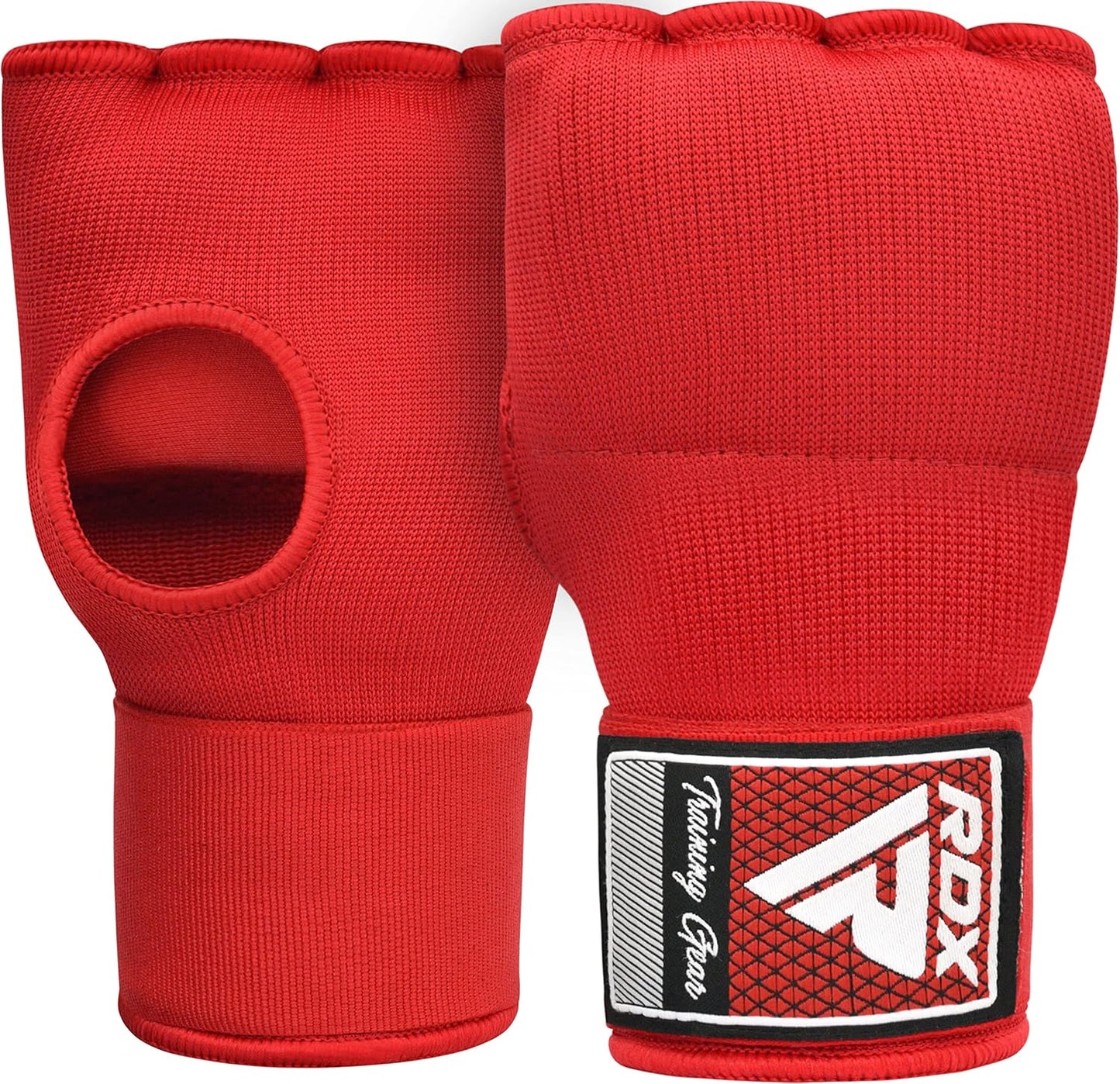 RDX Gel Boxing Hand Wraps Inner Gloves, Quick 100cm Long Wrist Straps, Elasticated, Padded Fist Hand Protection, Muay Thai MMA Martial Arts Punching Speed Bag Training Bandages, Under Mitts Handwraps