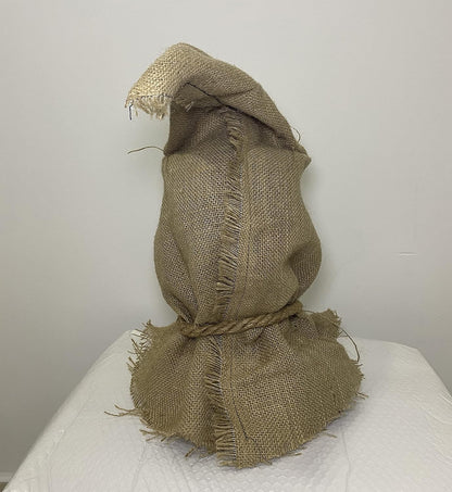 Halloween Horror Mask With Straw Hair Creepy Scary Burlap Sack Mask Cosplay Party Costume Headgear Adult