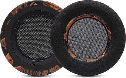 WC Freeze Virtuoso - Hybrid Fabric Cooling Gel Replacement Earpads for Corsair Virtuoso Gaming Headset, Made by Wicked Cushions, Improved Durability, Thickness and Sound Isolation |Hex Red