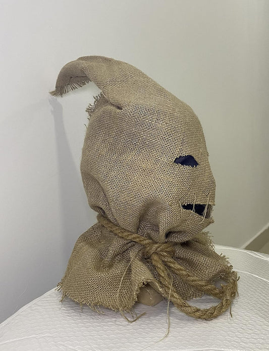 Halloween Horror Mask With Straw Hair Creepy Scary Burlap Sack Mask Cosplay Party Costume Headgear Adult - PuriLite