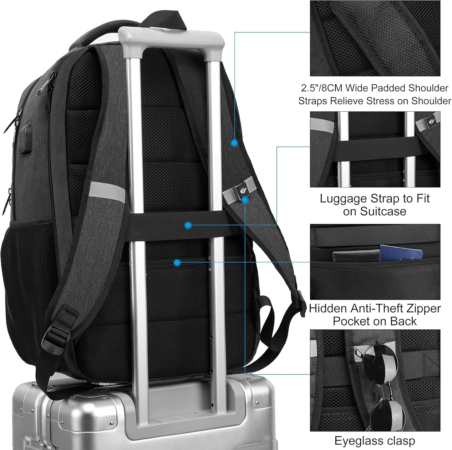 Laptop Backpack Travel Computer Backpack College Bookbag School Backpack