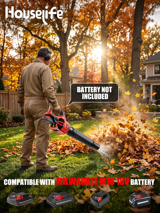 800 CFM Leaf Blower Cordless Compatible with Milwaukee 18V M18 Battery