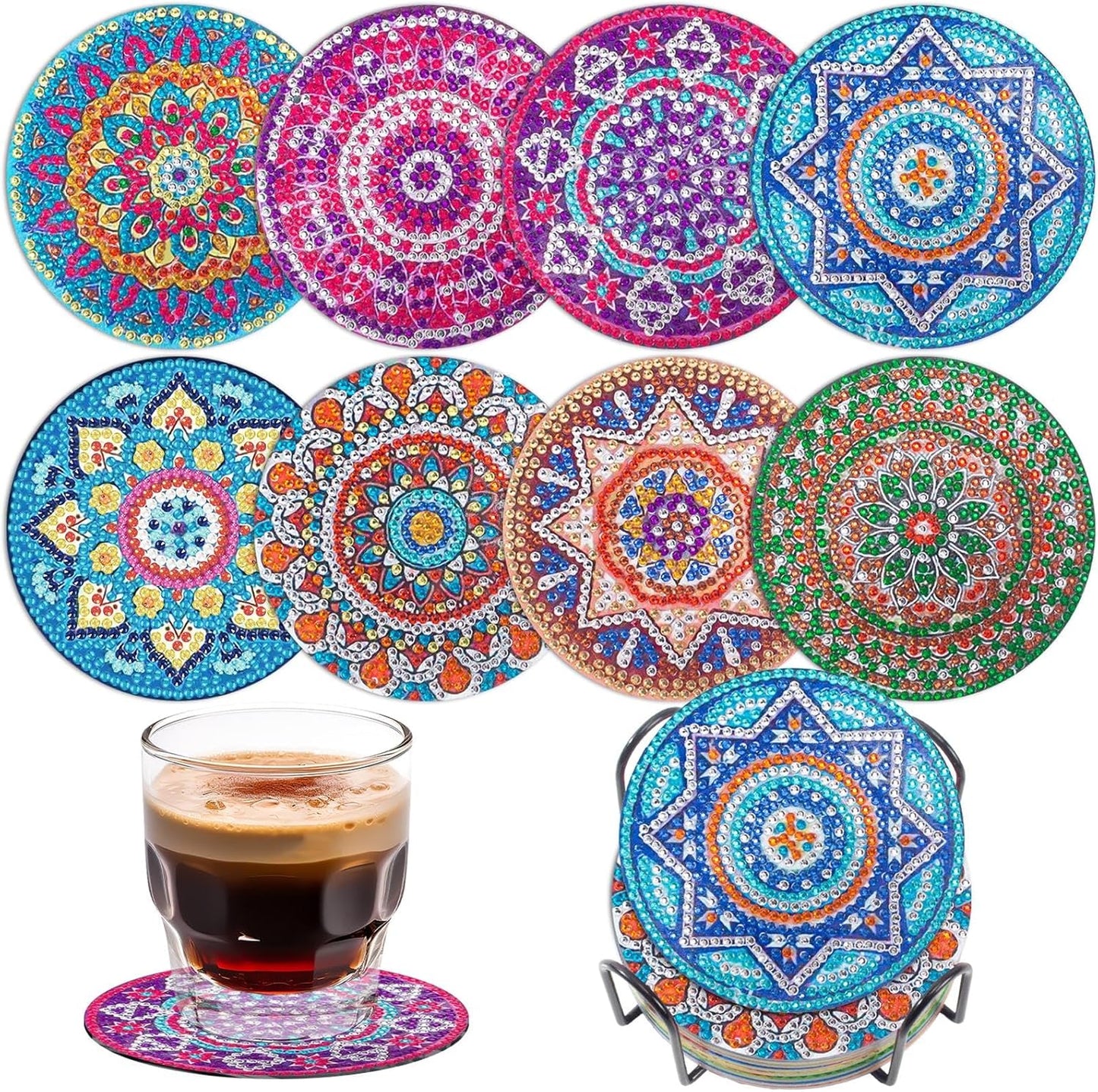 Purilite Select Cat Diamond Art Coasters Kit