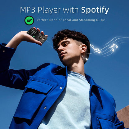 MP3 Player with Bluetooth and WiFi, Music Player with Camera Spotify Pandora,Amazon Music, 4" Touch Screen Android MP4 MP3 Player with Speaker 144GB MP4 & MP3 Player for Travel Sport