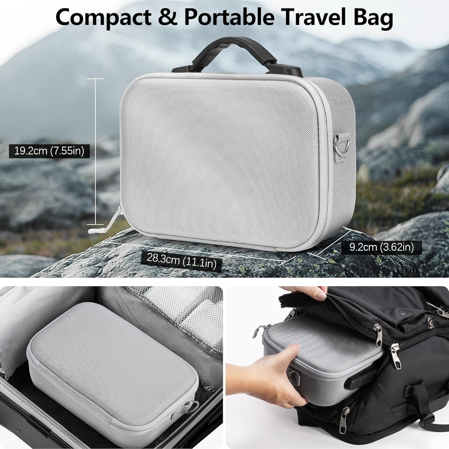 FPVtosky Carrying Case for DJI NEO, Porable Travel Storage Bag for DJI NEO Drone Aceessories (for DJI NEO, Black)