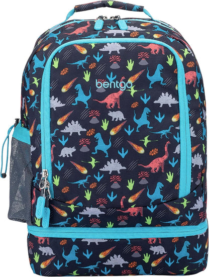 Bentgo Kids Prints 2-in-1 Backpack & Insulated Lunch Bag (Dinosaur)