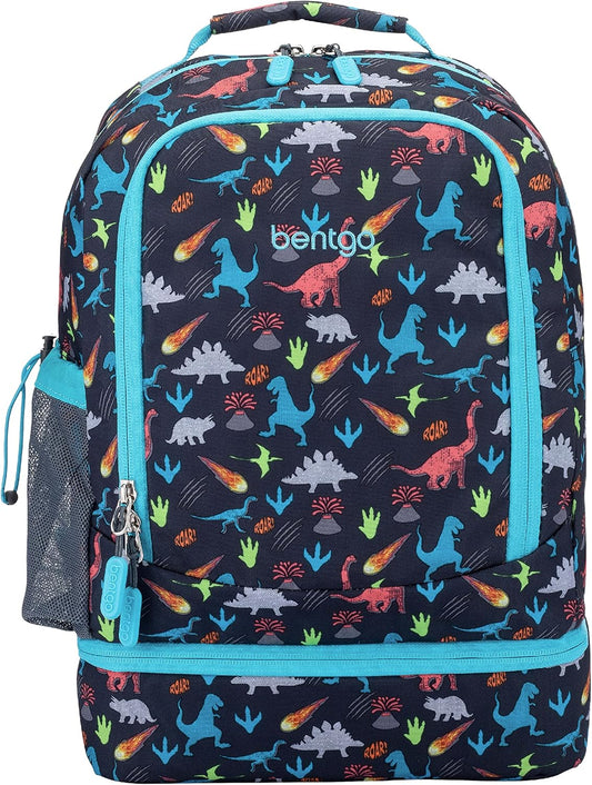 Bentgo Kids Prints 2-in-1 Backpack & Insulated Lunch Bag (Dinosaur)