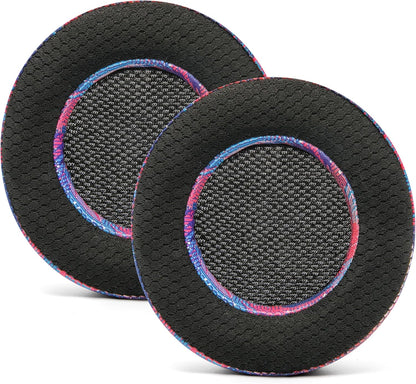 WC Freeze Virtuoso - Hybrid Fabric Cooling Gel Replacement Earpads for Corsair Virtuoso Gaming Headset, Made by Wicked Cushions, Improved Durability, Thickness and Sound Isolation |90s Black