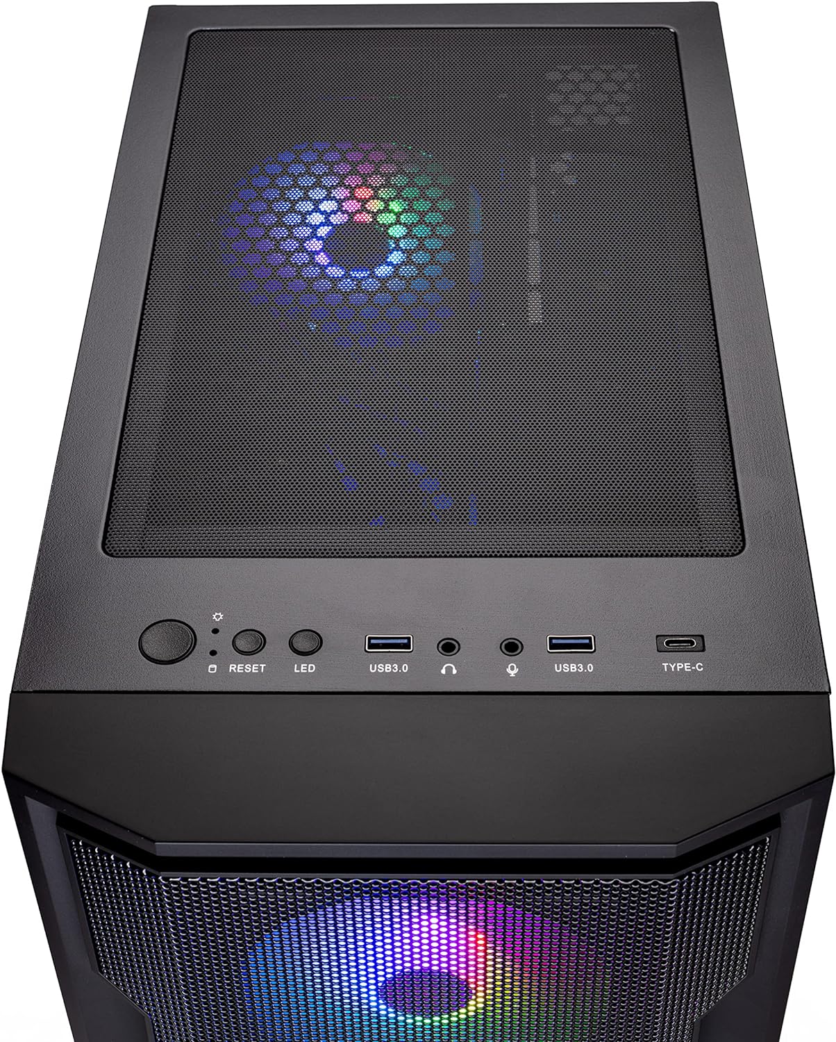 Skytech Shadow Gaming PC Desktop, Ryzen 5 5600 3.5 Ghz (4.4GHz Turbo Boost), AMD RX 6600 8GB GDDR6, 1TB SSD, 16GB DDR4 RAM 3200, 650W Gold PSU, Wi-Fi, Win 11 Home